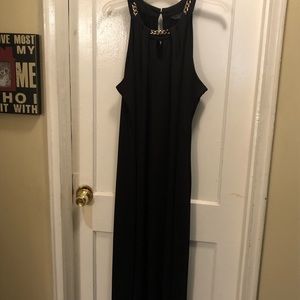 Black maxi dress